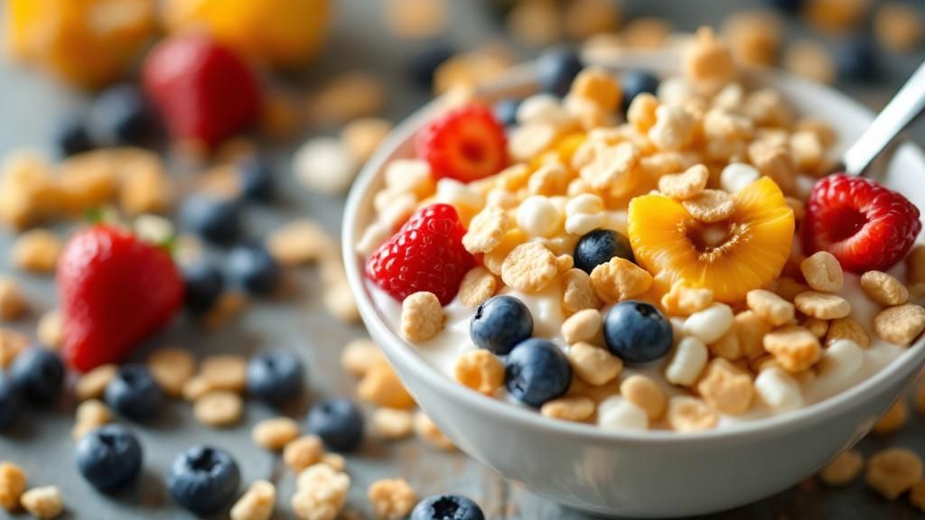 Dietary specialists caution against concealed sugar content in popular breakfast cereals and yogurt products.